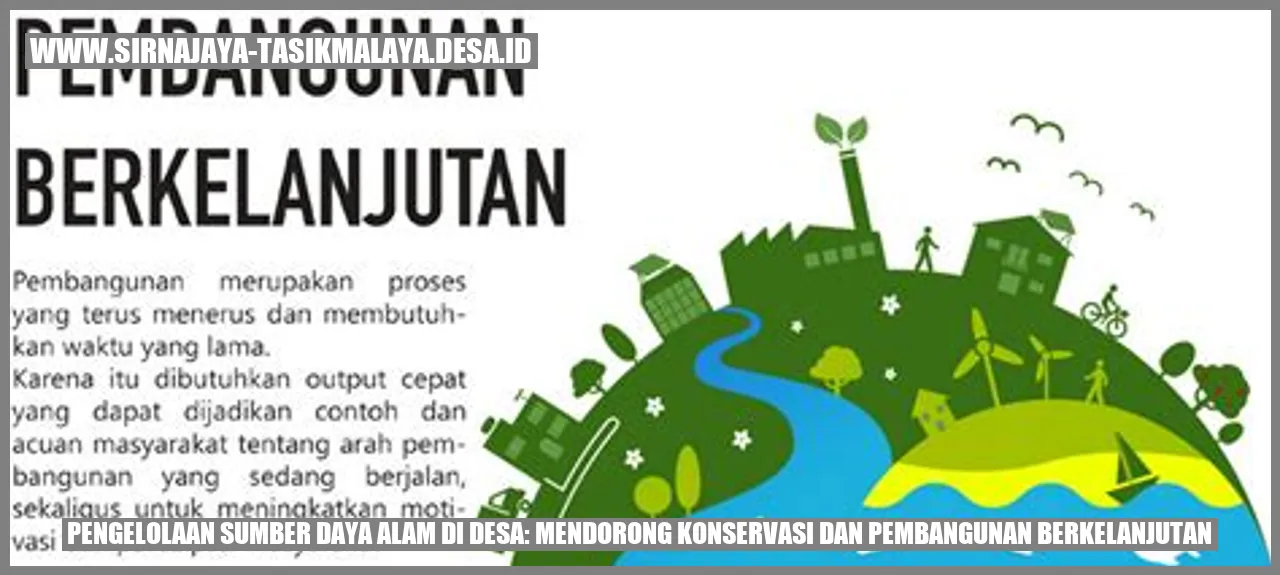 Gambar Pengelolaan Sumber Daya Alam di Desa: Mendorong Konservasi dan Pembangunan Berkelanjutan