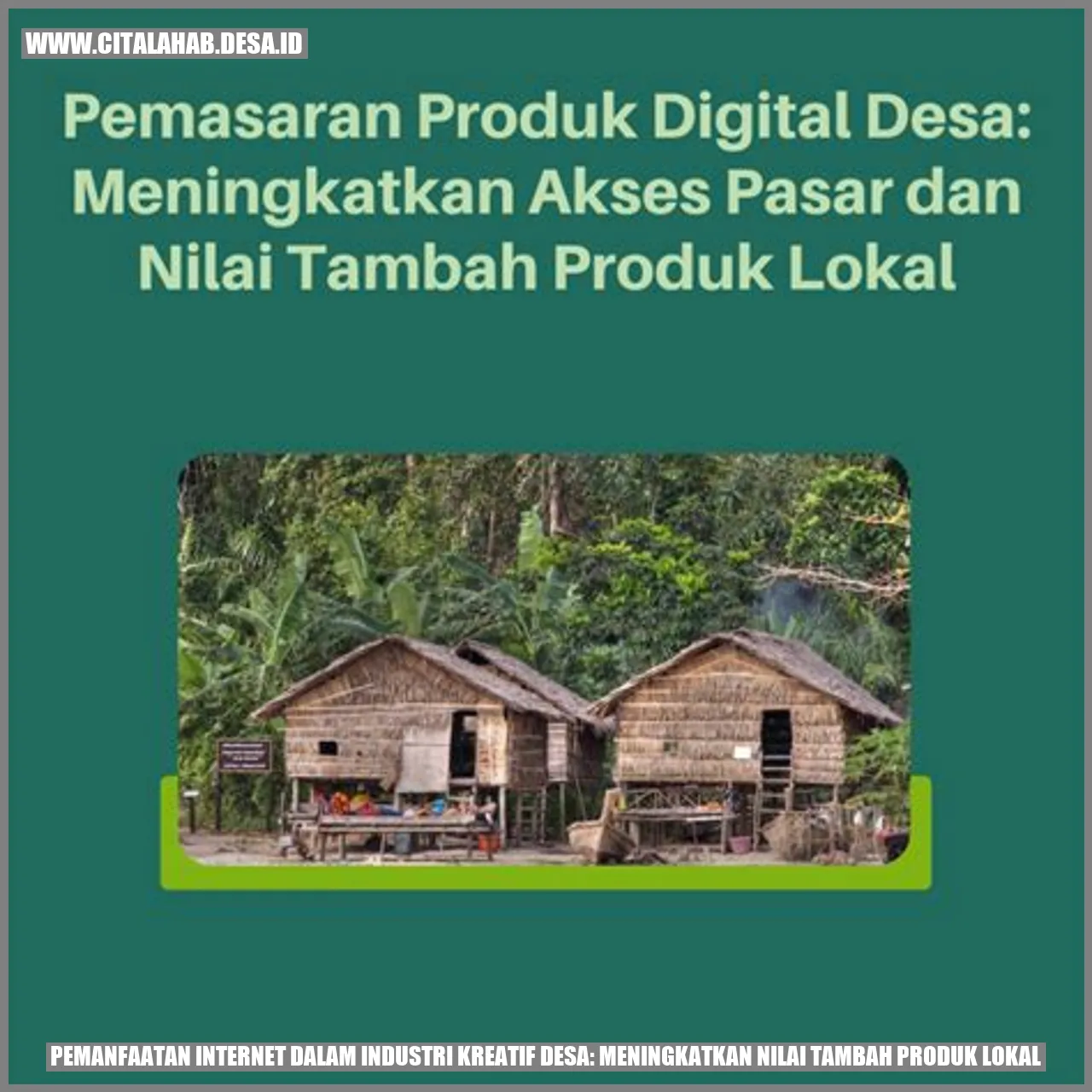 Produk Kerajinan Anyaman Bambu Desa Citalahab