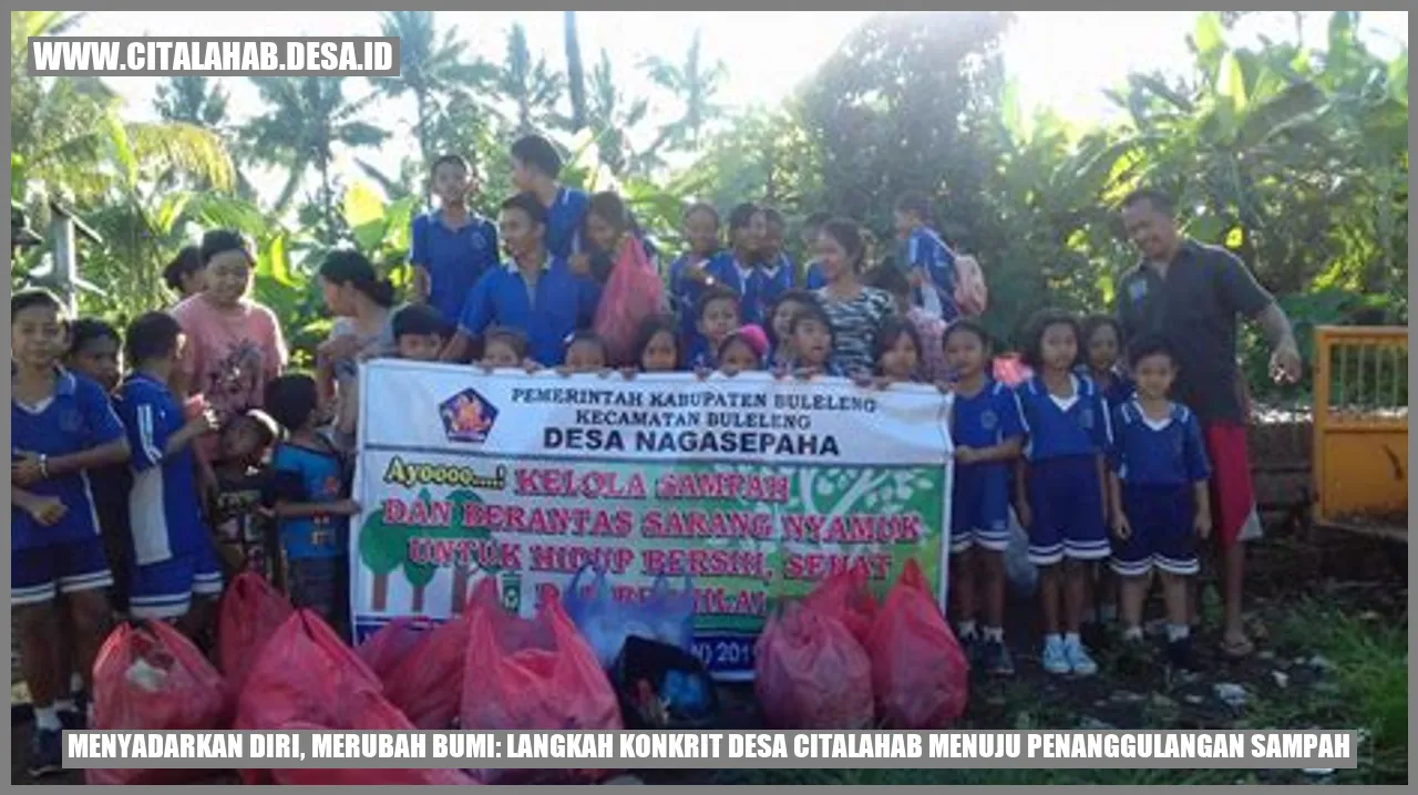 Sampah di Desa Citalahab